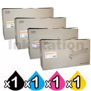 4 Pack OKI Genuine C810, C810N, C830, C830N, MC860 Drum Units (Based on Continuous Print)/(44064033-44064036)