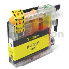 Compatible Brother LC-133Y Yellow Ink Cartridge - 600 Pages
