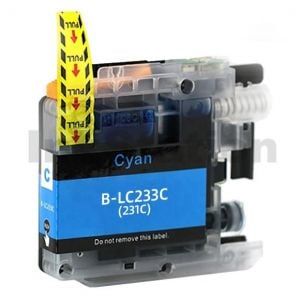Compatible Brother LC-233C Cyan Ink Cartridge - 550 page