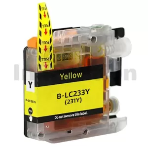 Compatible Brother LC-233Y Yellow Ink Cartridge - 550 pages