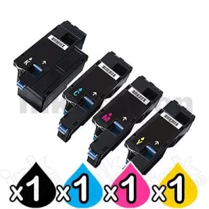 4-Pack Compatible Dell 1250c,1350cnw,1355cn,1355cnw, C1760nw, C1765nf, C1765nfw Toner Cartridge Set [1BK,1C,1M,1Y]