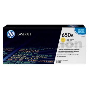 HP CE272A (650A) Genuine Yellow Toner Cartridge  - 15,000 Pages