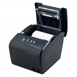 POS Receipt Printer WiFi 80mm Direct Thermal Printer with USB Serial Ethernet WiFi 4.0 Support Android iOS Windows PC 300mm/sec Wireless Printing ESC/POS Black