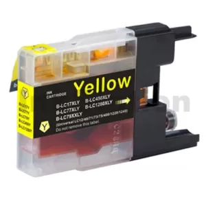 Compatible Brother LC73/LC77XLY Yellow High Yield Ink Cartridge - 1,200 pages