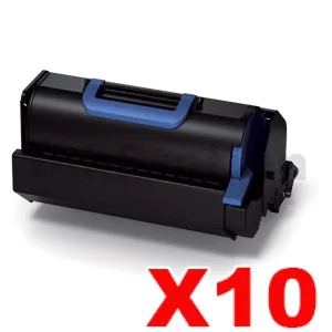 10 x OKI Compatible B721 B731 MB760 MB770 Black Toner Cartridge - 25,000 pages (45488903)