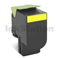 1 x Lexmark (80C8HY0) Compatible CX410 / CX510 Yellow High Yield Toner Cartridge - 3,000 pages