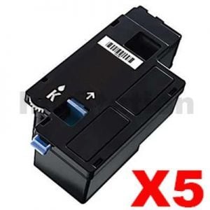 5 x Dell 1250c,1350cnw,1355cn,1355cnw, C1760nw, C1765nf, C1765nfw Black Compatible laser - 2,000 pages