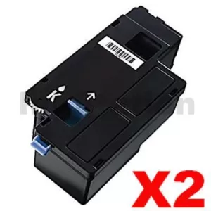 2 x Dell 1250c,1350cnw,1355cn,1355cnw, C1760nw, C1765nf, C1765nfw Black Compatible laser - 2,000 pages