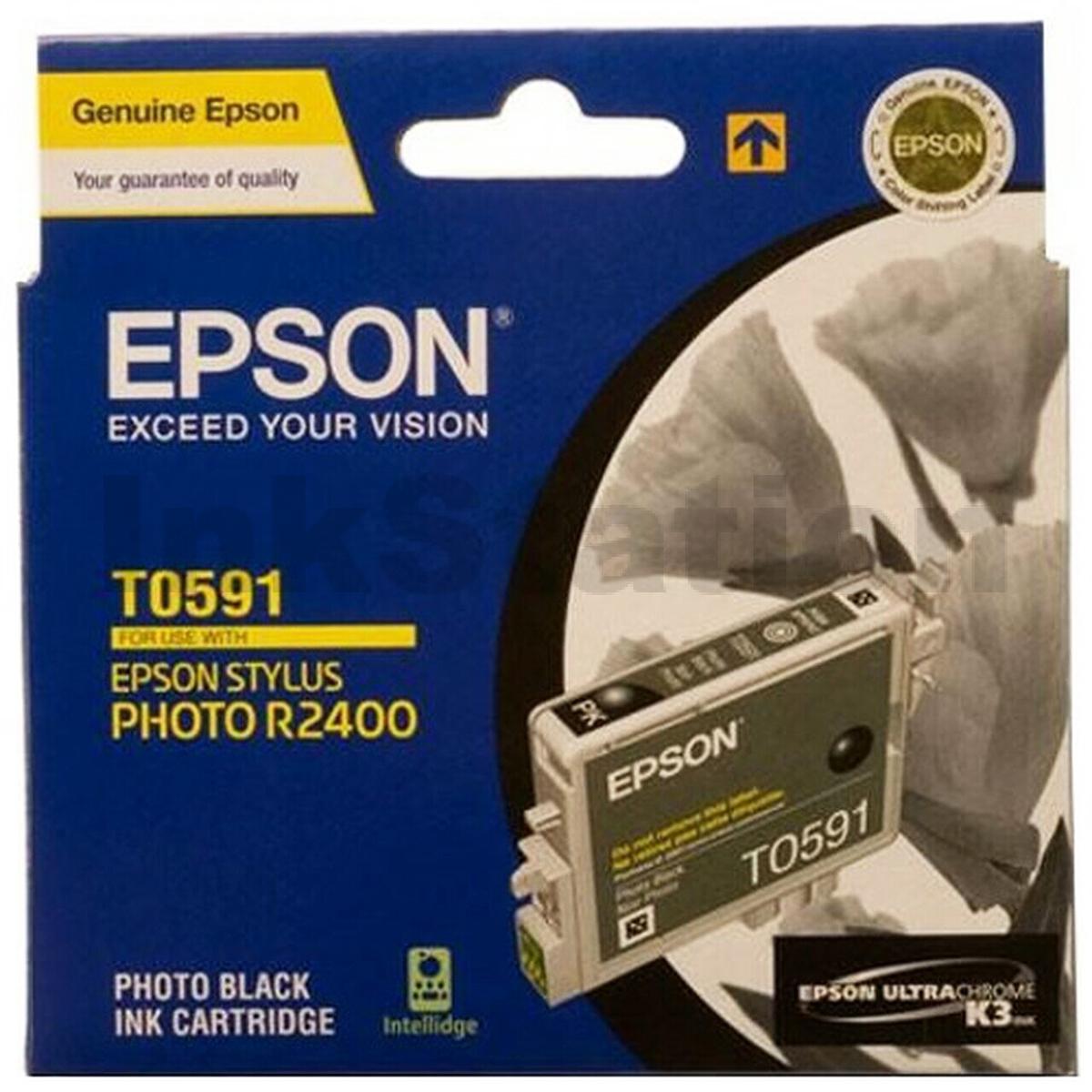 Epson Genuine T0591 Black Ink Cartridge 450 pages [C13T059190] Ink