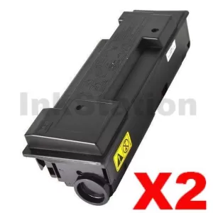 2 x Non-Genuine alternative for TK-344 Black Toner Cartridge suitable for Kyocera FS-2020D - 12,000 pages