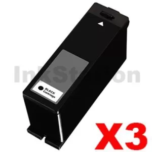 3 x Dell V313/V313W/V515W/P513W/P713W/V715W (Series 21/22/23/24) Black High Yield Compatible Inkjet