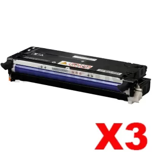 3 x Fuji Xerox DocuPrint C2100 / C3210DX Compatible Black Toner Cartridge - 8,000 pages (CT350485)