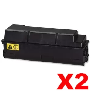 2 x Non-Genuine alternative for TK-320 Black Toner Cartridge suitable for Kyocera FS-3900DN, FS-4000DN -15,000 page