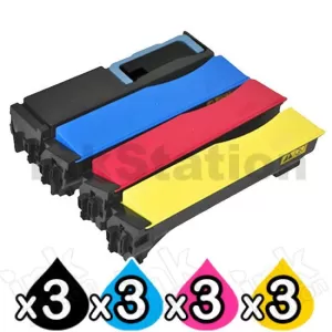 3 sets of 4 Pack Non-Genuine TK-574 Toner Cartridges For Kyocera FS-C5400DN, P-7035CDN [3BK,3C,3M,3Y]