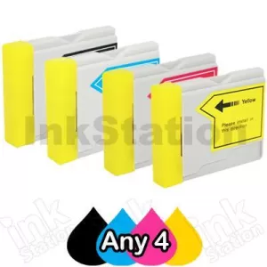Any 4 Compatible Brother LC-37 Ink Combo