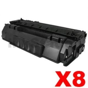 8 x Canon CART-308II  Black Compatible Toner Cartridge 6,000 Pages