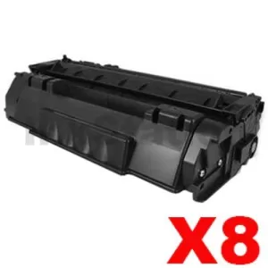 8 x Canon CART-308II  Black Compatible Toner Cartridge 6,000 Pages