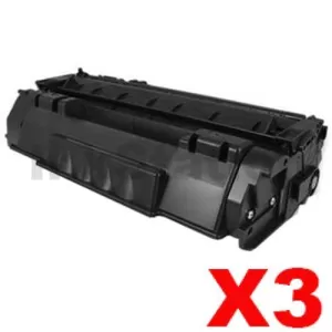 3 x Canon CART-308II  Black Compatible Toner Cartridge 6,000 Pages