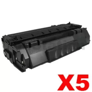 5 x Canon CART-308 Black Compatible Toner Cartridge 2,500 Pages