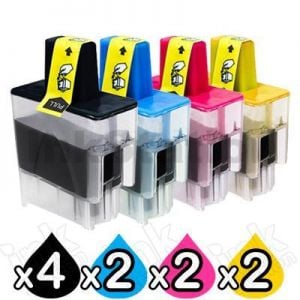 10 Pack Compatible Brother LC-47 Inkjet Cartridges Combo [4BK,2C,2M,2Y]