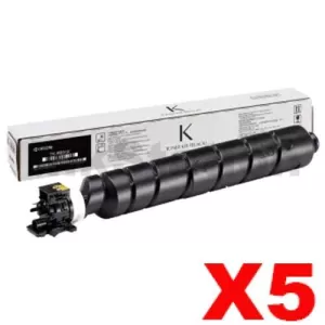 5 x Genuine Kyocera TK-8804K Black Toner Cartridge Ecosys P8060CDN - 30,000 pages
