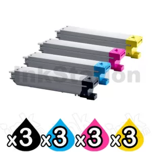 3 Sets of 4-Pack Compatible Samsung CLX-8640ND, CLX-8650ND [CLT659S] Toner Combo [3BK,3C,3M,3Y]