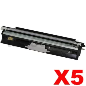 5 x OKI C110/C130n Compatible Black Toner Cartridge 2,500 pages (44250708)