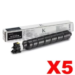 5 x Genuine Kyocera TK-8519K Black Toner Cartridge - 30,000 pages