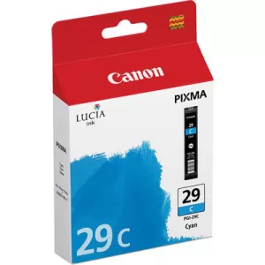 Genuine Canon PGI-29C Cyan Ink Cartridge