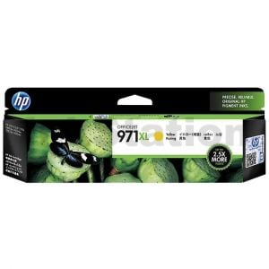 HP 971XL Genuine Yellow High Yield Inkjet Cartridge CN628AA - 6,600 Pages
