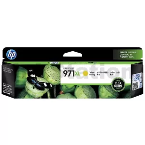 HP 971XL Genuine Yellow High Yield Inkjet Cartridge CN628AA - 6,600 Pages