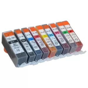 Any 15 x Canon PGI-5BK, CLI-8BK/C/M/Y/PC/PM/G/R Compatible Inkjet Combo(with Chip)