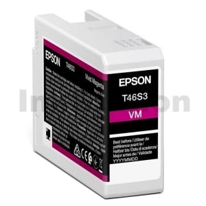 Epson T46S3 Vivid Magenta UltraChrome Pro10 Genuine Ink Cartridge 25ml C13T46S300 / C13T46S30N