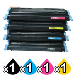 4-Pack Compatible Toner Cartridge for Canon LBP-5000 LBP-5100 [1BK,1C,1M,1Y]
