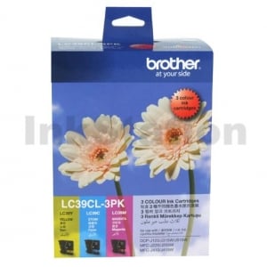 Genuine Brother LC-39CL3PK Colour Pack [C+M+Y] - 260 Pages each