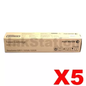 5 x Genuine Fuji Xerox DocuCentre S2520 Toner Cartridge [CT202384]