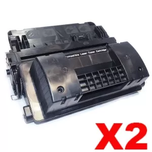 2 x HP CC364X (64X) Compatible Black High Yield Toner Cartridge - 24,000 Pages