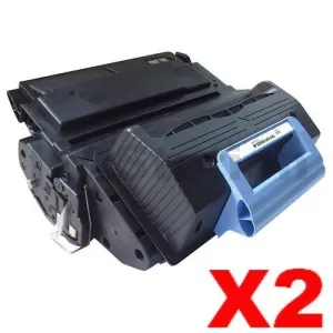 2 x HP Q5945A (45A) Compatible Black Toner Cartridge - 18,000 Pages