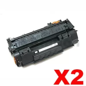 2 x HP Q5949A (49A) Compatible Black Toner Cartridge - 2,500 Pages