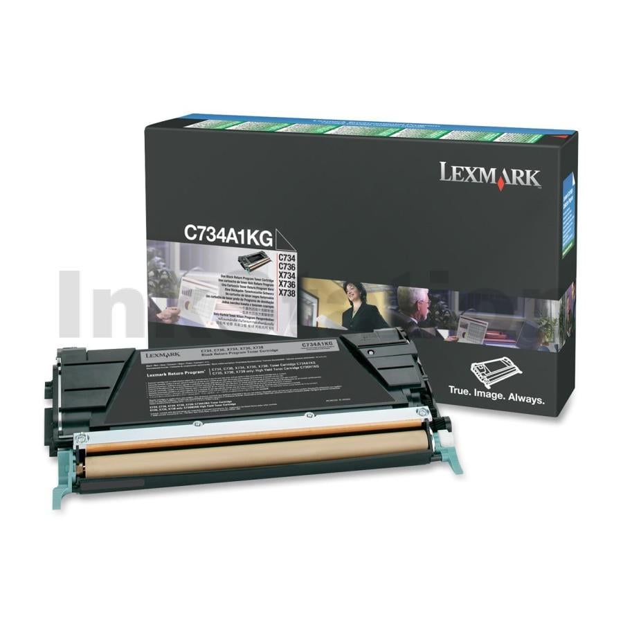 Lexmark (C734A1KG) Genuine C734 / C736 / X734 / X736 / X738 Black Toner