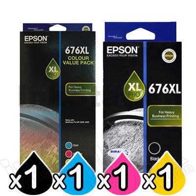 Epson 4 Pack 676XL Genuine Ink 