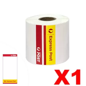 1 Roll Express Post Direct Thermal Labels 100mm x 206mm - 300 Labels per Roll