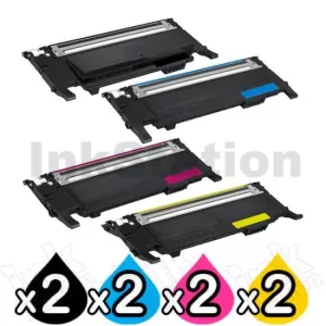 2 sets of 4-Pack Compatible Samsung CLP-310 CLP-315 CLX-3170 CLX-3175 Cartridge CLT-P409C [2BK,2C,2M,2Y]