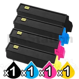 4 Pack Non-Genuine TK-544 Toner Cartridges For Kyocera FS-C5100DN [1BK,1C,1M,1Y]