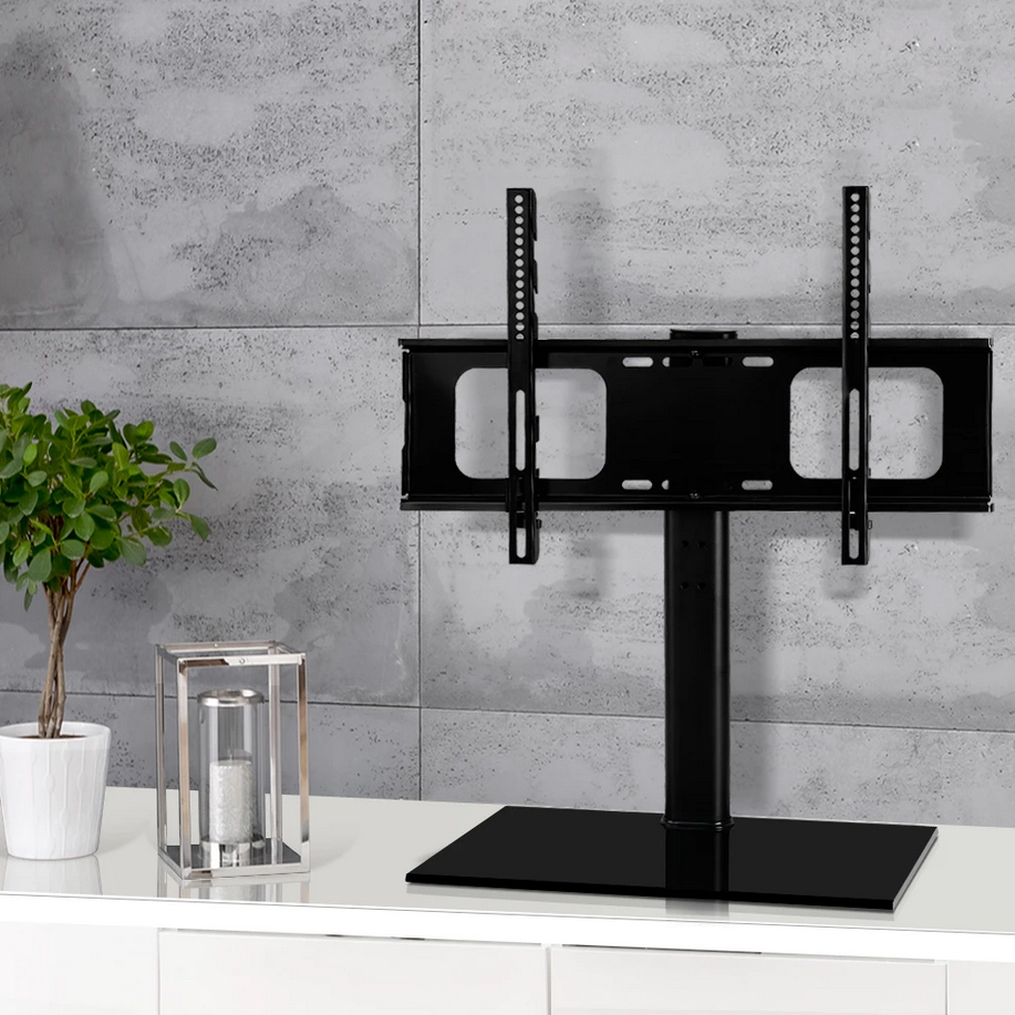 Table Top TV Stand Swivel VESA Mount for 32" to 70" TV screen Ink Station