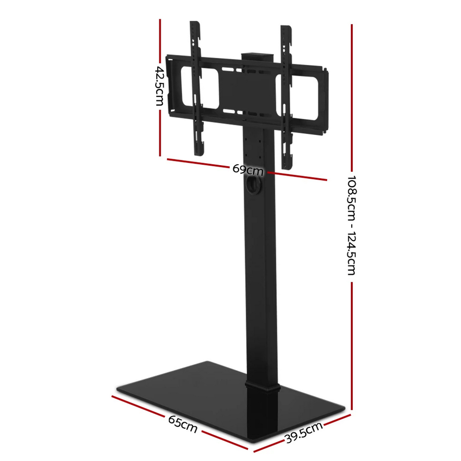 TV Floor Stand Bracket Mount Swivel Height Adjustable for 32 to 70 Inch