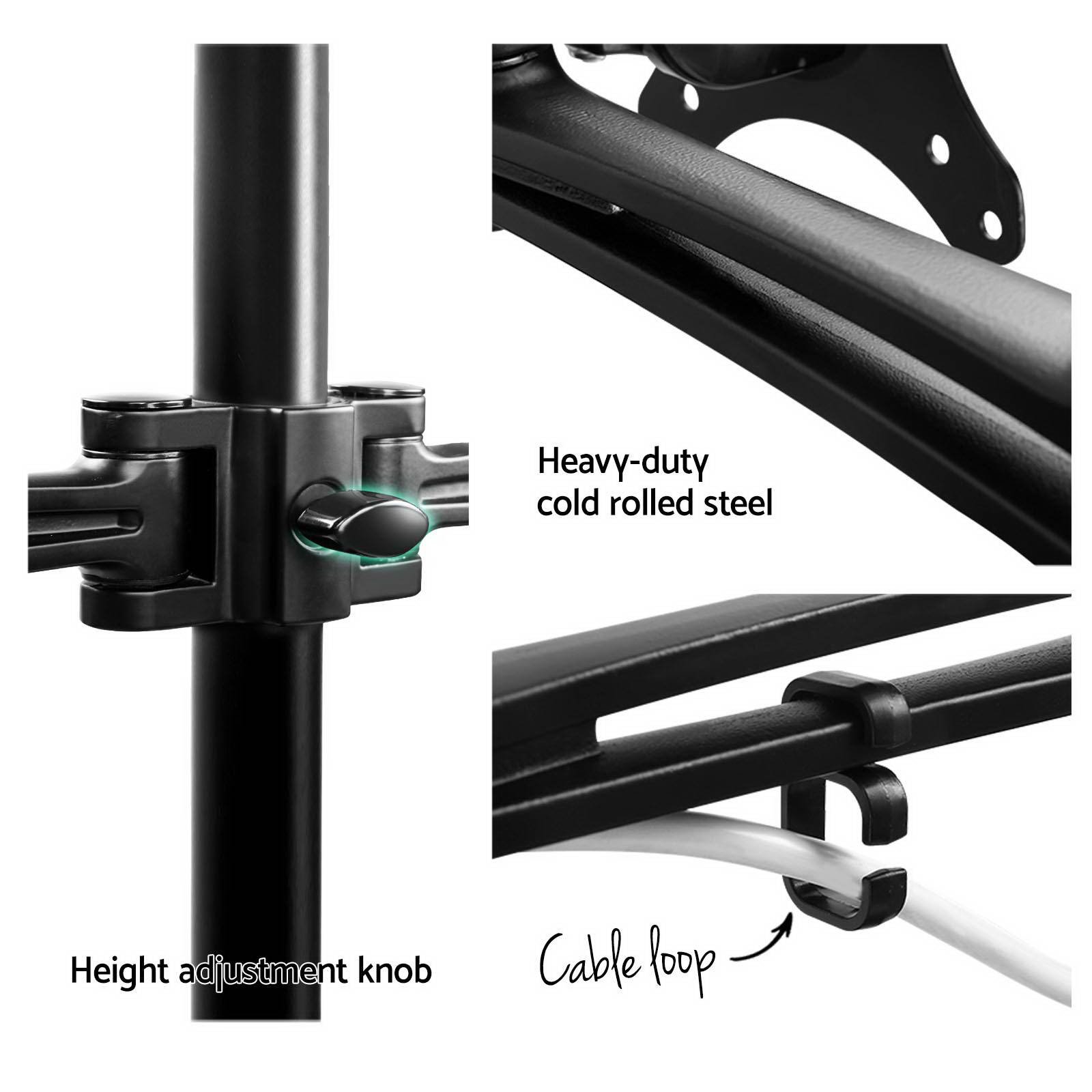 Dual Screen Monitor Desk Mount Bracket for 10-30 Inch Monitor Screens ...