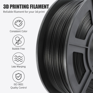 Dimensional Accuracy +/- 0.02 mm 1.75 mm Carbon Fiber Black 1kg Spool SUNLU Carbon Fiber PLA filament 1kg 1.75mm 3D Printer Filament 