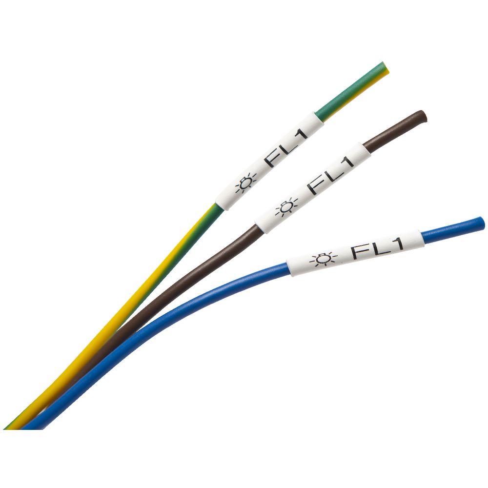 Brother 20 x HSe211 Genuine 5.8mm Black Text on White Heat Shrink Tube Tape 1.5 meters P