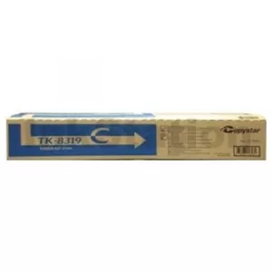Genuine Kyocera TK-8319C Cyan Toner Cartridge - 6,000 pages